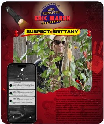 A second custom suspect card featuring another employee in the mystery game.